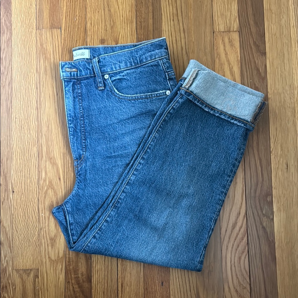 Madewell Blue Ankle Cropped Jeans Classic Style